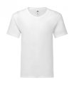 T-shirt Heren V Hals Iconic FOTL 61-442-0 White